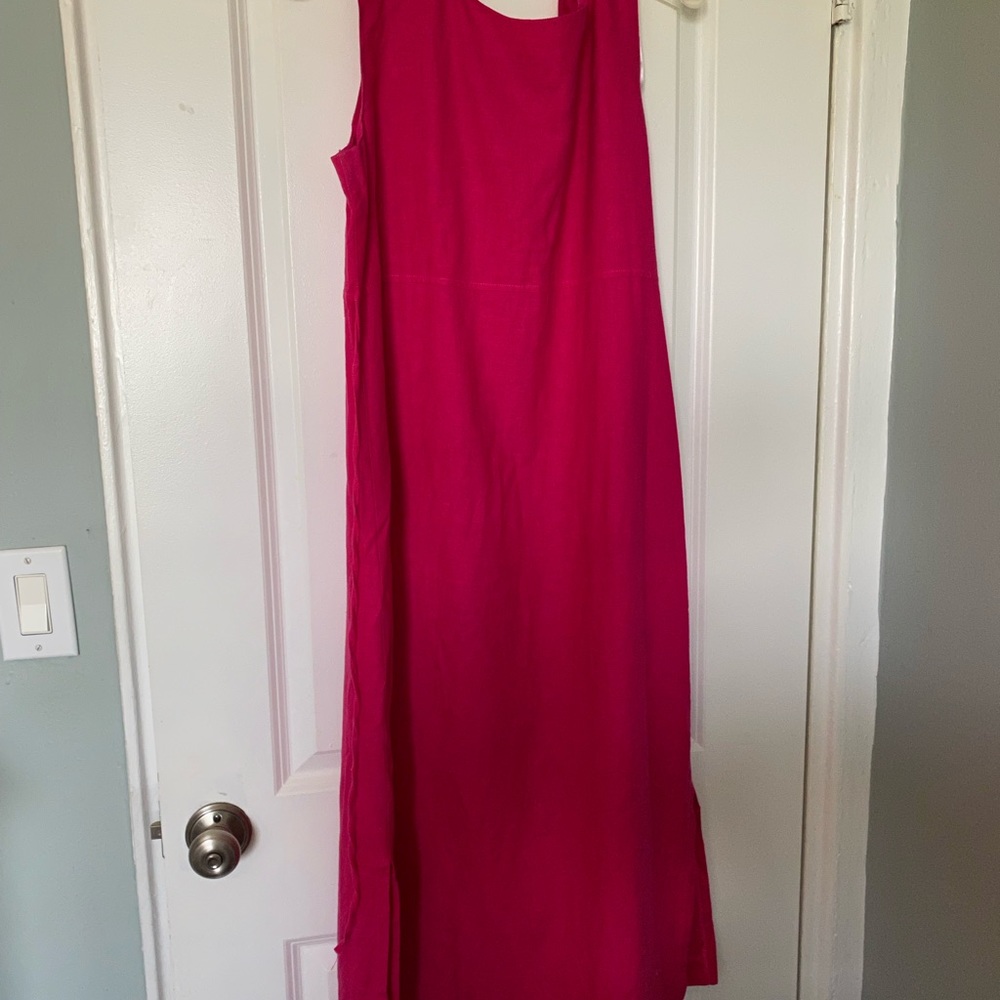 Sag Harbor Pink linen midi dress - Picture 8 of 12